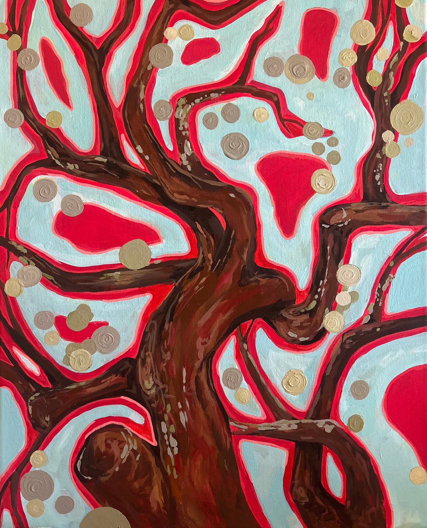 Gnarly 16x20 Acrylic Painting