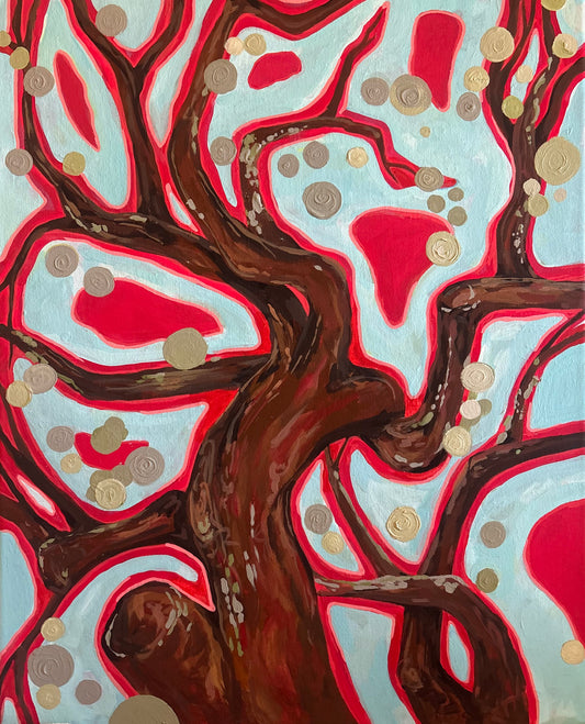 Gnarly 16x20 Acrylic Painting