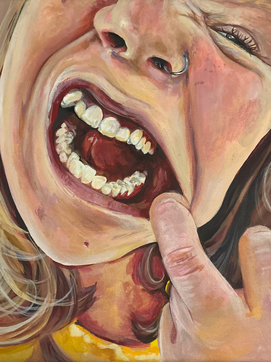 Sweet Tooth Acrylic 8x11 painting