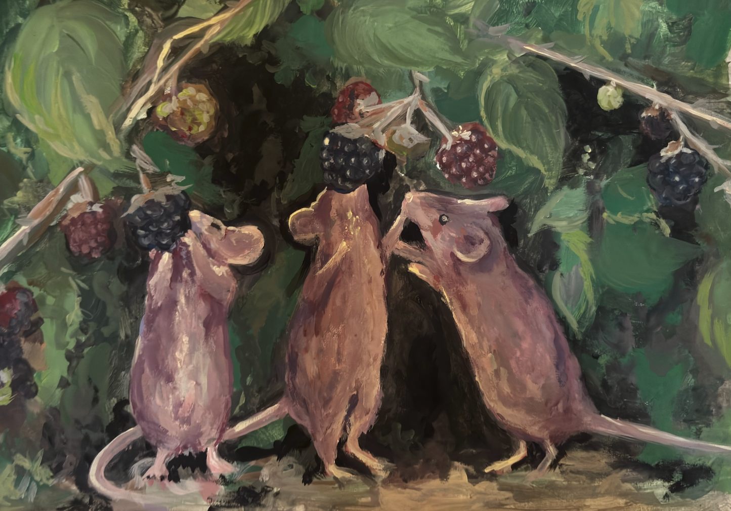 Blackberry Breakfast Print